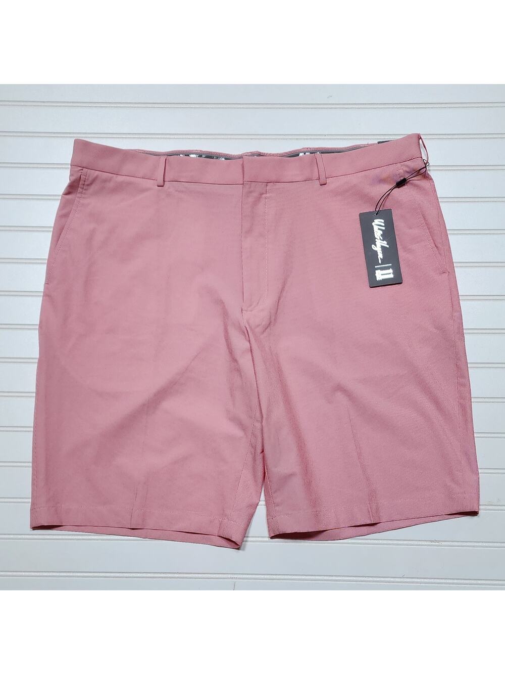 NWT Walter Hagen Men's Perfect 11 Pinstripe Shorts Size 42 Red Tango
